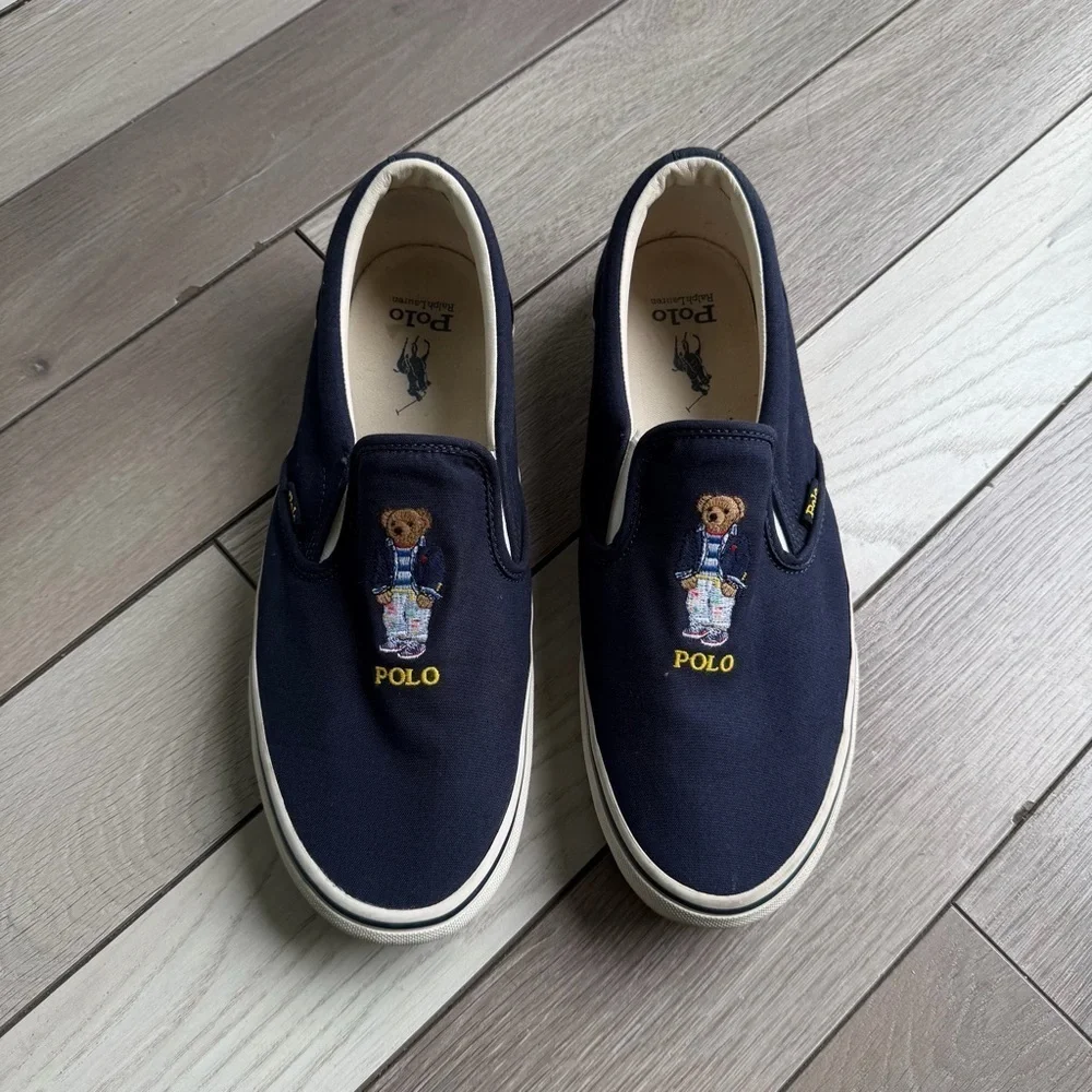 Polo Ralph Lauren Keaton Polo Bear Slip-On Sneakers | Size: 11